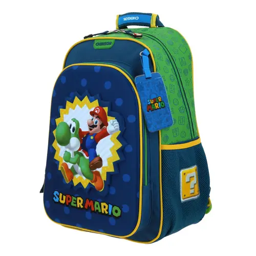 Kit Escolar Mario Bros by Chenson (Mochila + Lonchera) Azul Infantil - Modelo MB70626 2