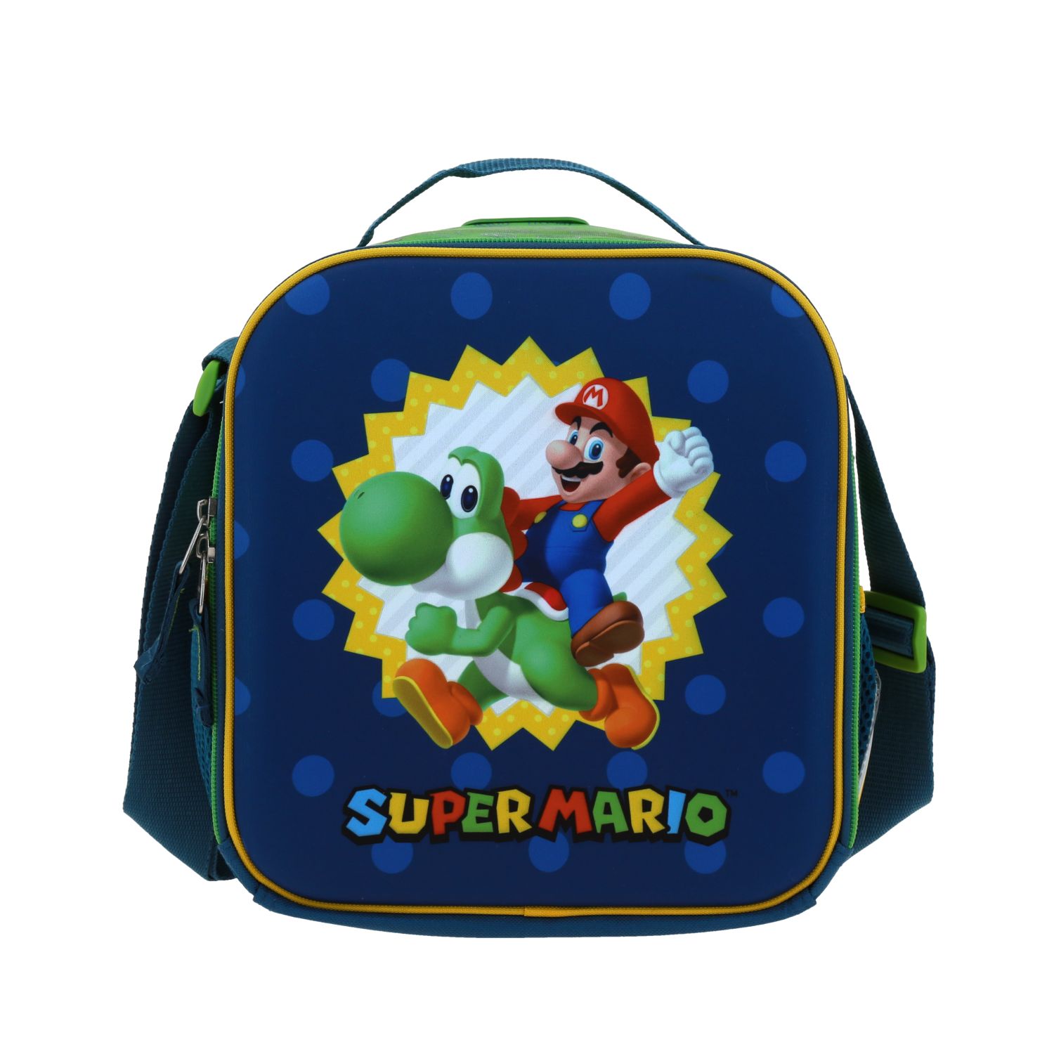 Lonchera Escolar Mario Bros Azul Térmica Chenson