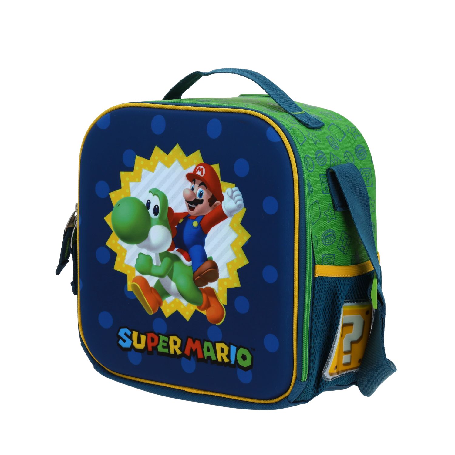 Lonchera Escolar Mario Bros Azul Térmica Chenson 2