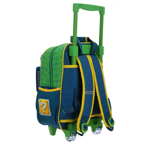 Mochila con Ruedas Mario Bros Azul para Niño - Modelo MB70629 3