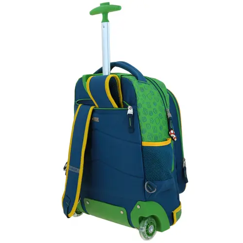 Mochila con Ruedas Mario Bros Azul para Niño - Modelo MB70630 5