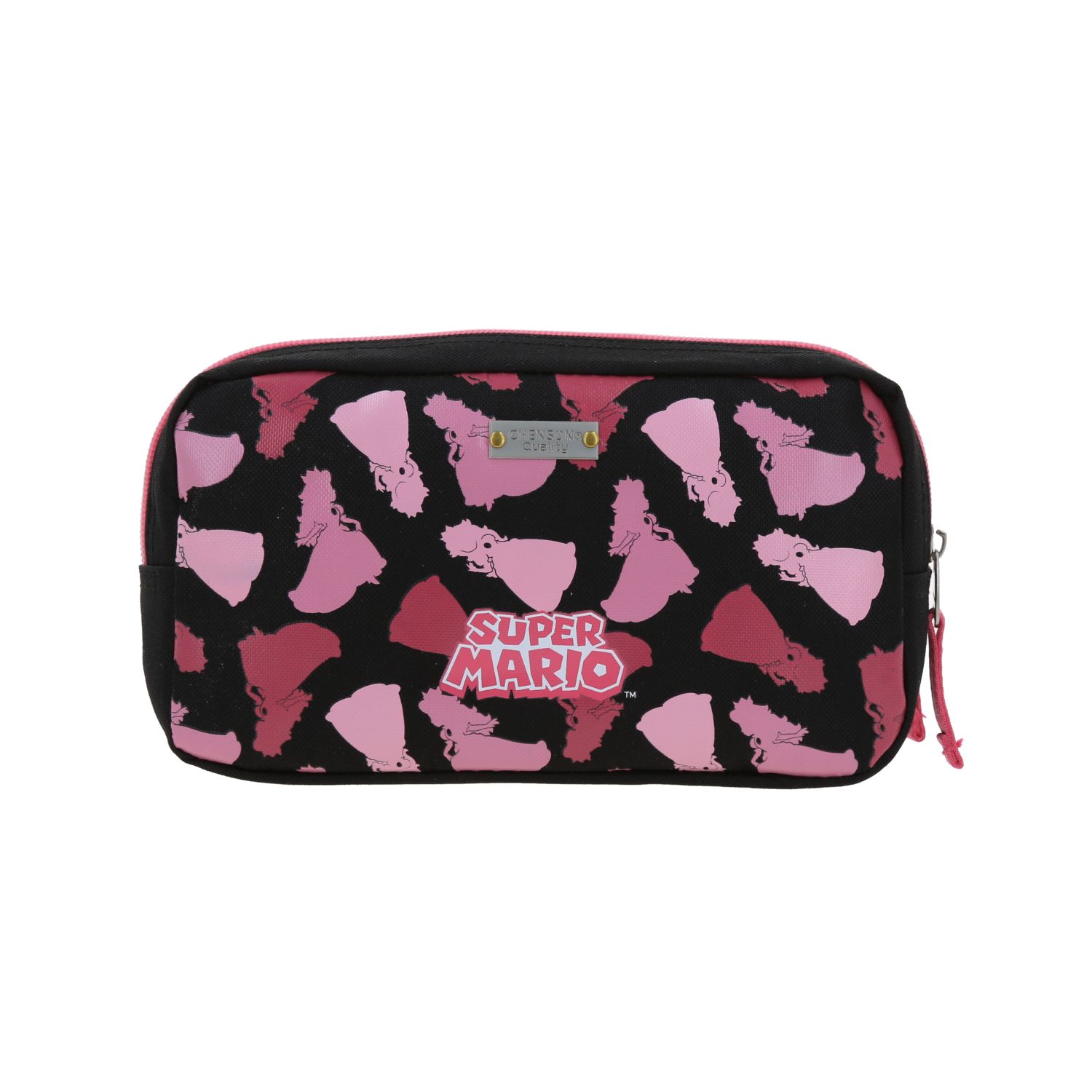 Lapicera escolar para niña Mario Bros by Chenson color negro con doble compartimento 4