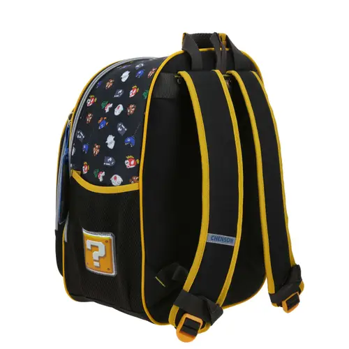 Mochila escolar para niño Mario Bros by Chenson color negro duradera - Modelo MB70711 3
