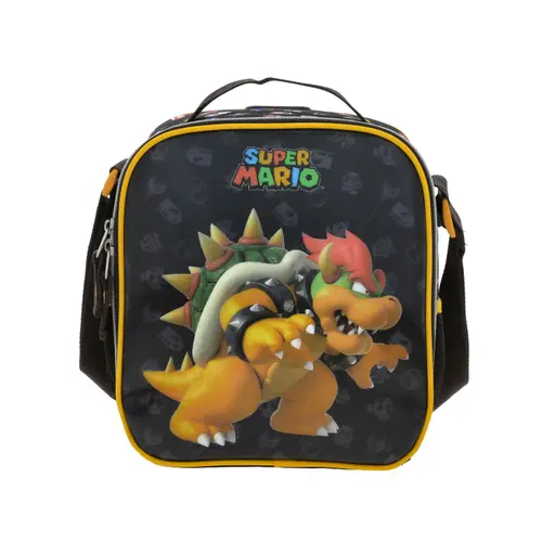 Lonchera escolar térmica Mario Bros by Chenson color negro para niño - Modelo MB70712 1