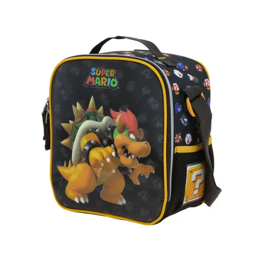 Lonchera escolar térmica Mario Bros by Chenson color negro para niño - Modelo MB70712 2
