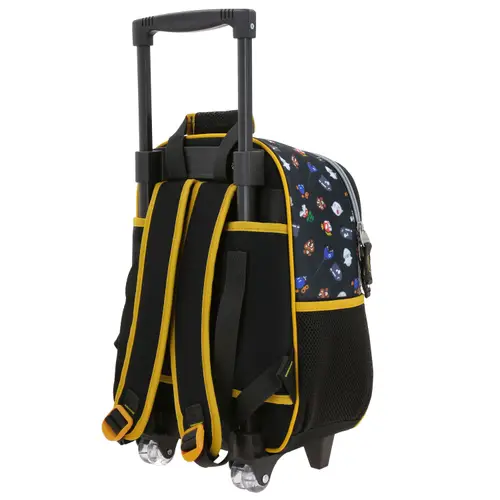 Mochila con Ruedas Mario Bros Negro para Niño - Modelo MB70714 5