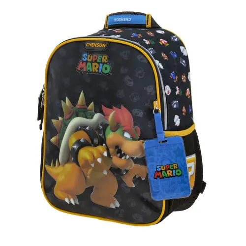 Kit Escolar Mario Bros by Chenson Mochila + Lonchera Negro Infantil - Modelo MB70716 2