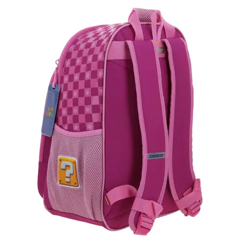 Mochila escolar para niña Mario Bros by Chenson color rosa divertida y segura - Modelo MB70733 3