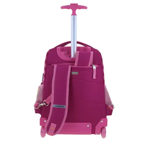 Mochila con Ruedas Mario Bros Rosa para Niña - Diversión y Durabilidad - vista 2