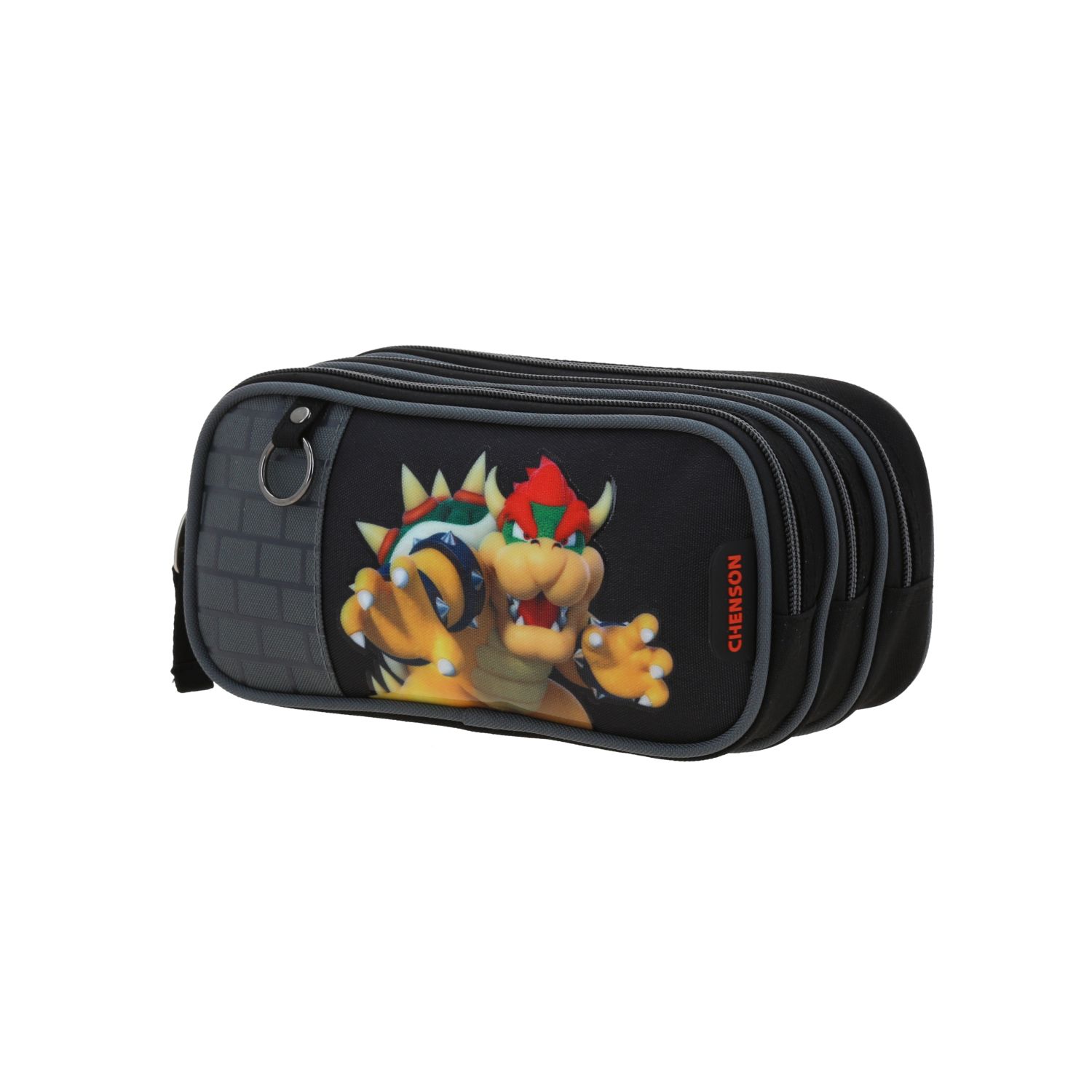 Lapicera Mario Bros Gris Chenson Escolar Infantil 2