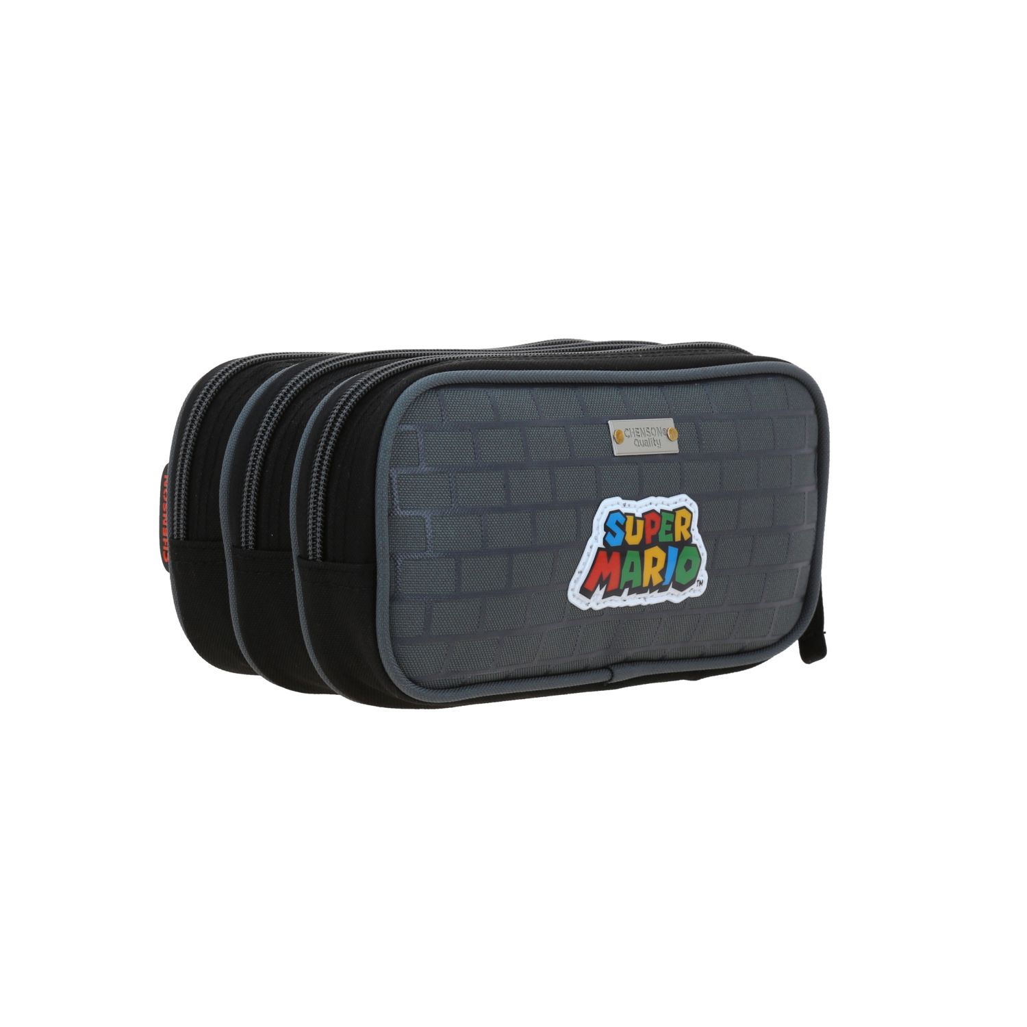 Lapicera Mario Bros Gris Chenson Escolar Infantil 3