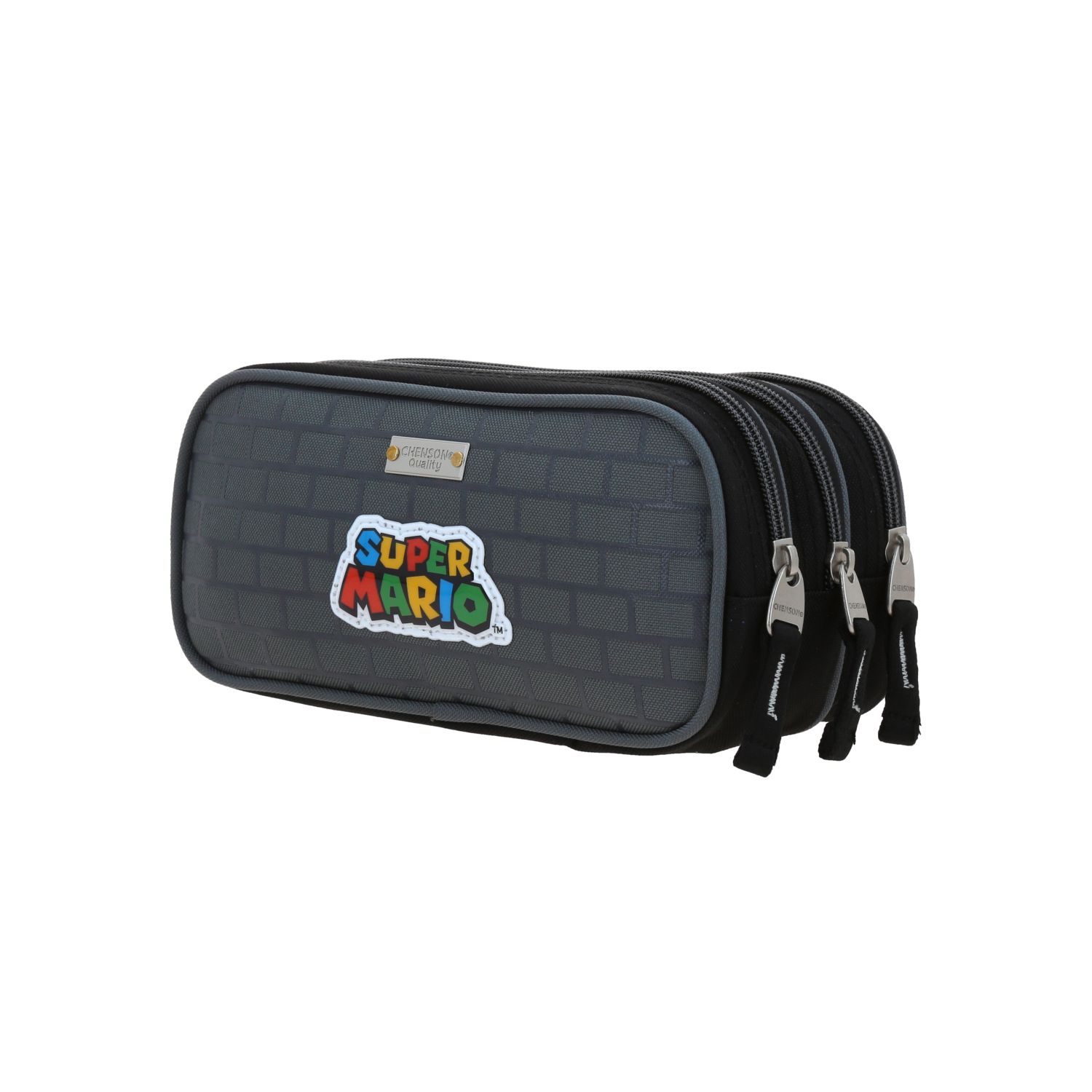Lapicera Mario Bros Gris Chenson Escolar Infantil 5