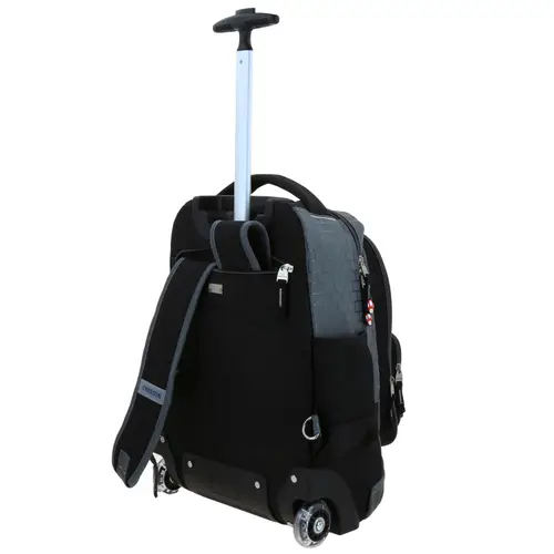 Mochila con Ruedas Mario Bros Gris Chenson Escolar Niño 5