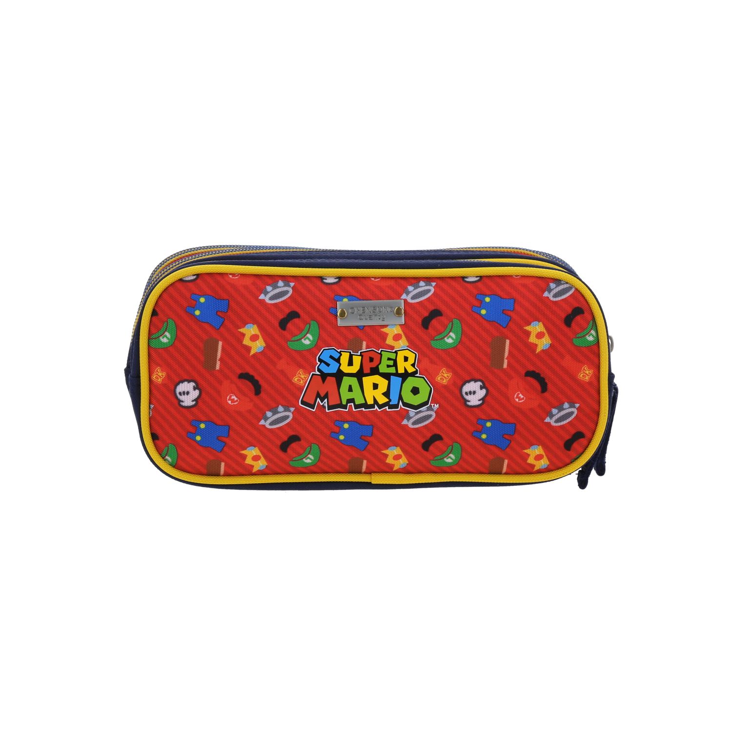 Lapicera Mario Bros Rojo Triple Compartimento Escolar Chenson 4