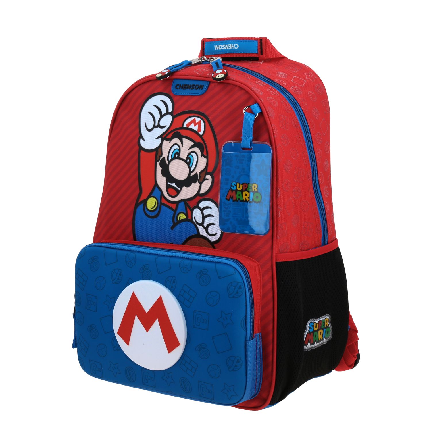 Mochila Escolar Mario Bros Azul Chenson - Resistente Niño 2