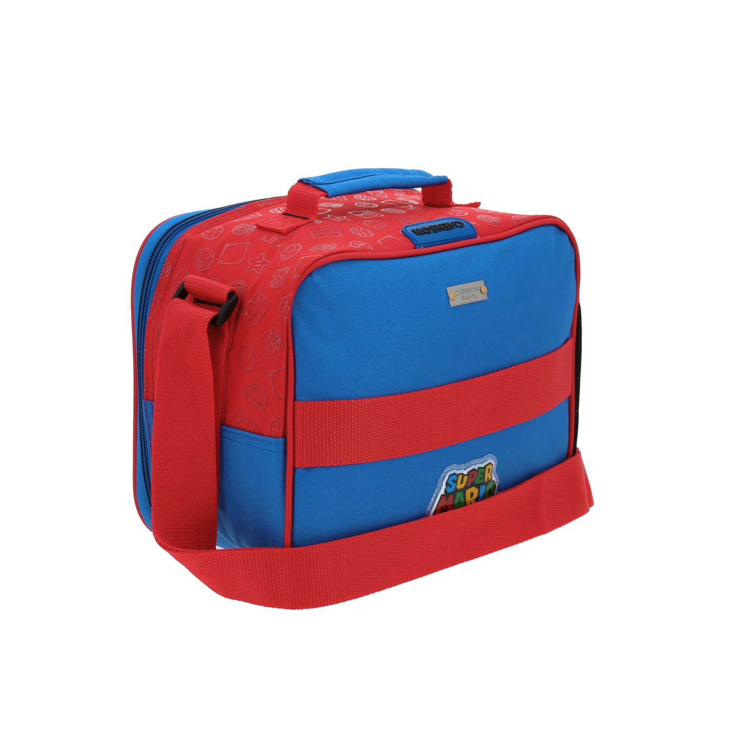 Lonchera Escolar Mario Bros Azul Térmica Chenson 3