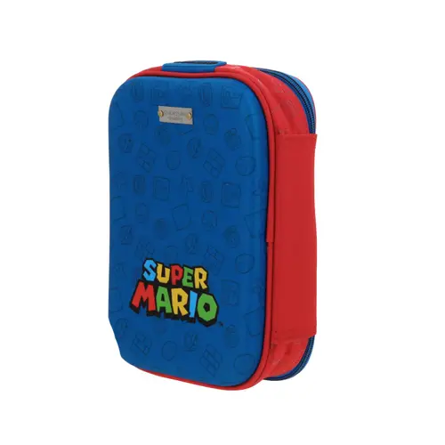 Lapicera Escolar Mario Bros Azul | Estuche Chenson Niño 5