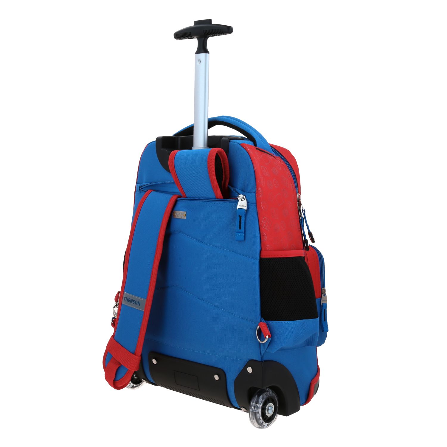 Mochila con Ruedas Mario Bros Azul Chenson Escolar 5