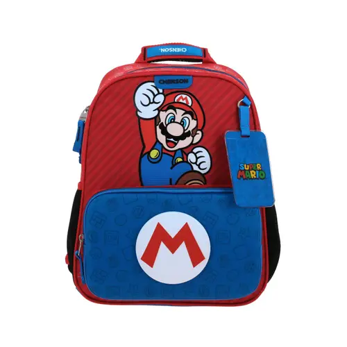 Mochila Kinder Mario Bros Azul Chenson | Niño