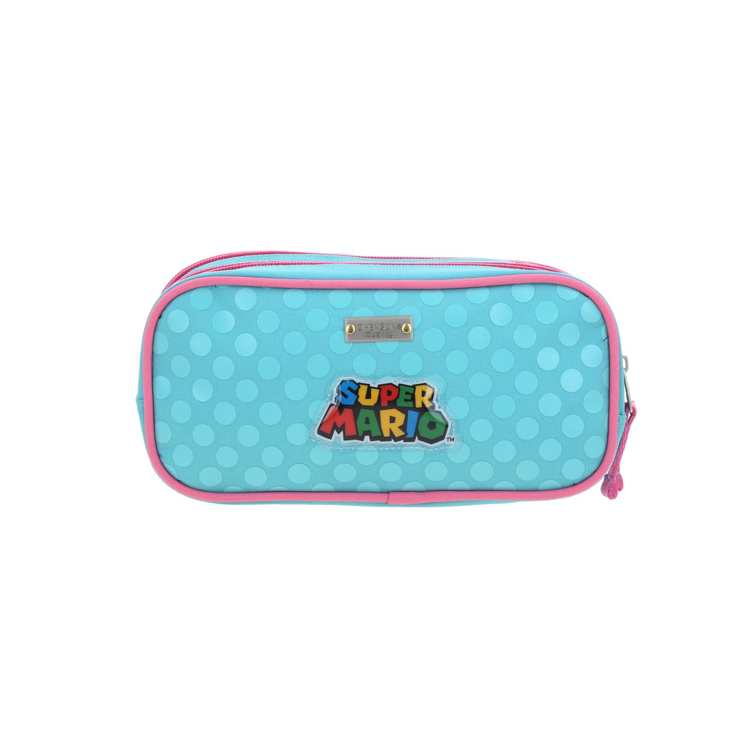 Lapicera Mario Bros Turquesa Infantil | Estuche Escolar Chenson 4