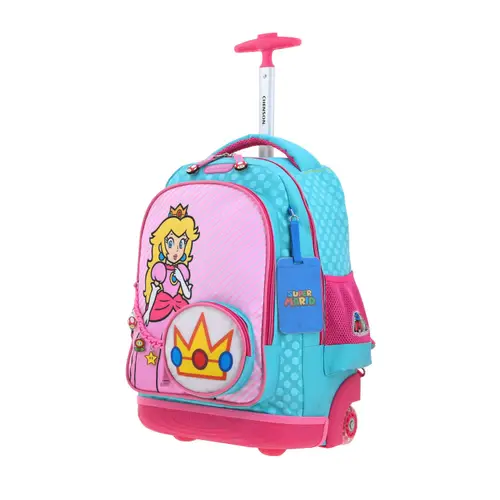Mochila con Ruedas Mario Bros Turquesa Infantil Chenson - vista 2
