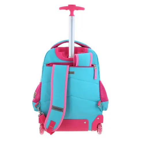Mochila con Ruedas Mario Bros Turquesa Infantil Chenson - vista 2