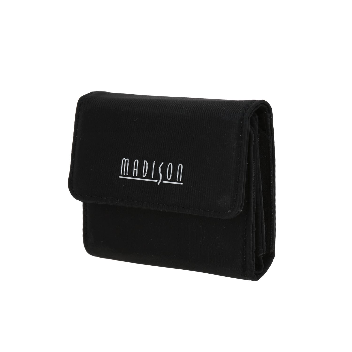 Cartera Madison para mujer negro broche presión tarjetero 2