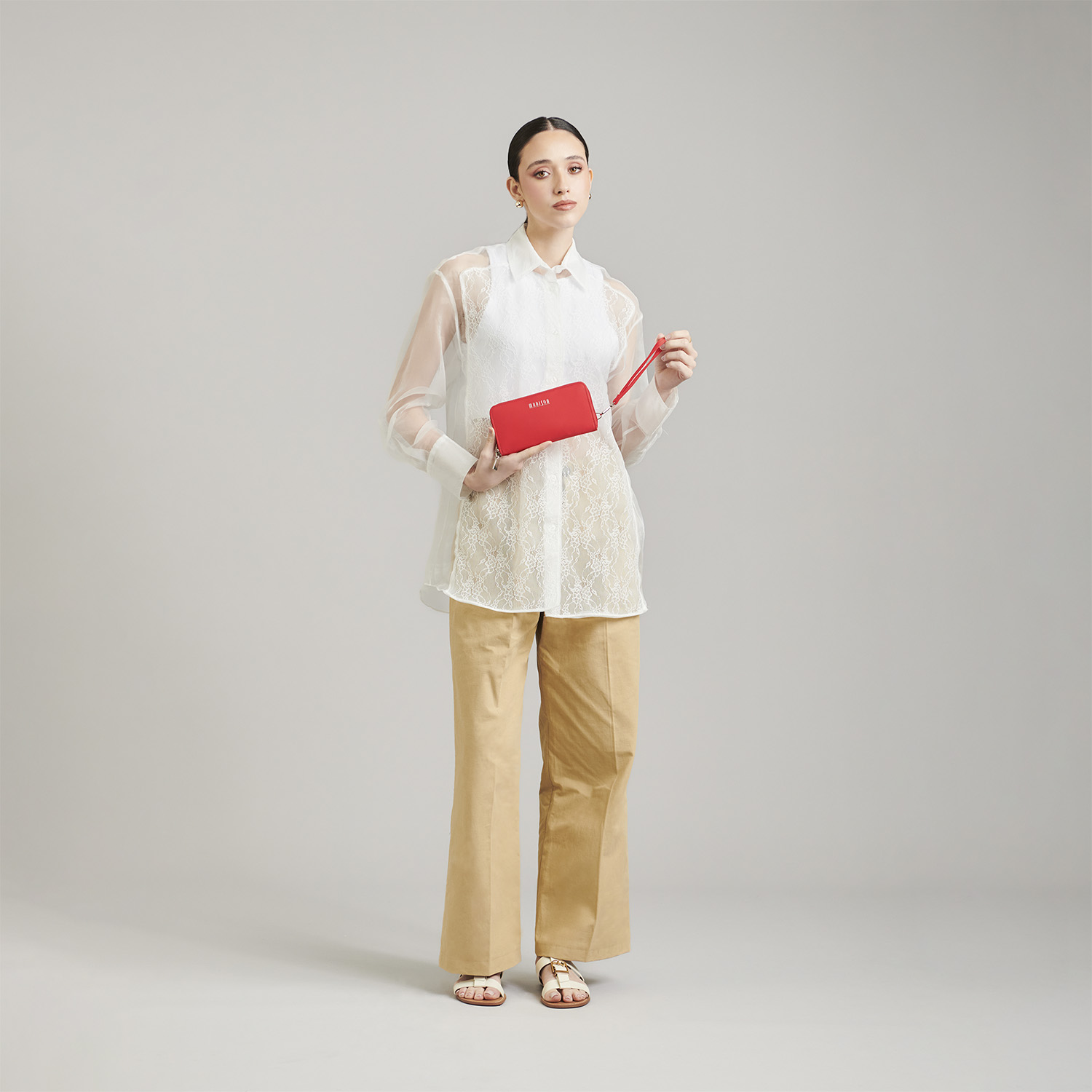 Cartera Madison Rojo para Mujer con Tarjetero 8 Espacios - vista 2