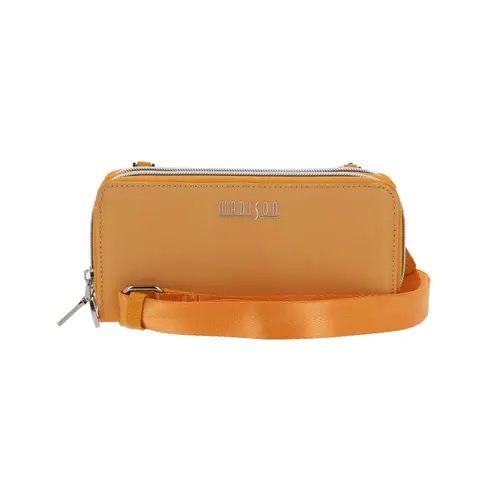 Cartera elegante para dama Madison by Chenson color naranja con doble compartimento 1