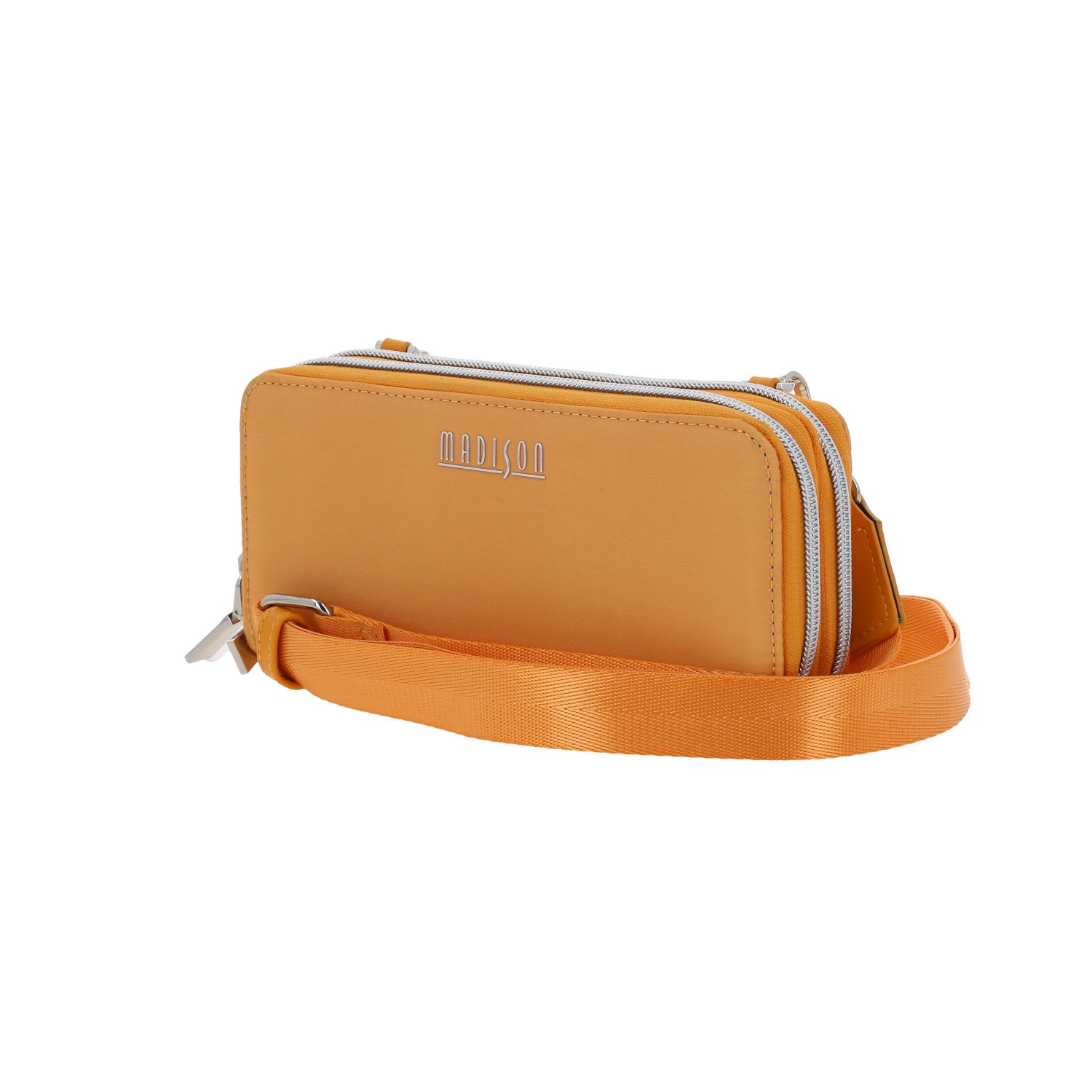 Cartera elegante para dama Madison by Chenson color naranja con doble compartimento 2