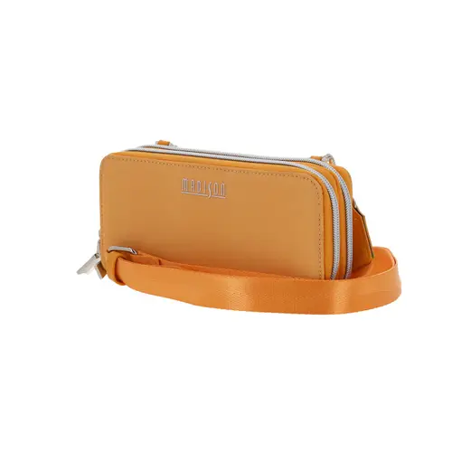 Cartera elegante para dama Madison by Chenson color naranja con doble compartimento 2