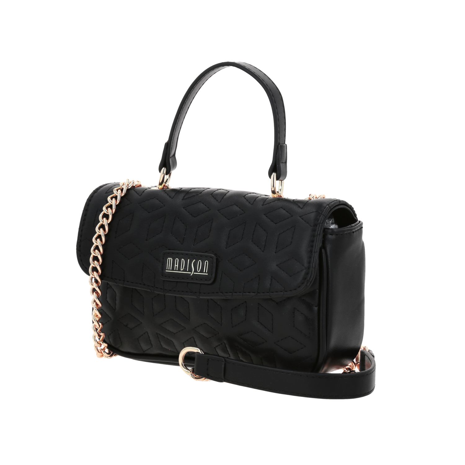 Bolsa de Lado para Dama Madison by Chenson Negro con Doble Compartimento 2