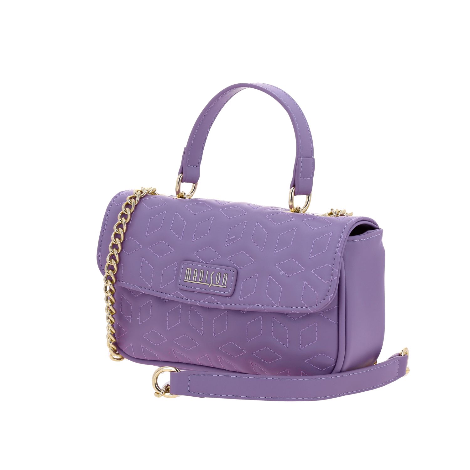 Bolsa de lado para dama Madison by Chenson color violeta funcional y estilosa 2