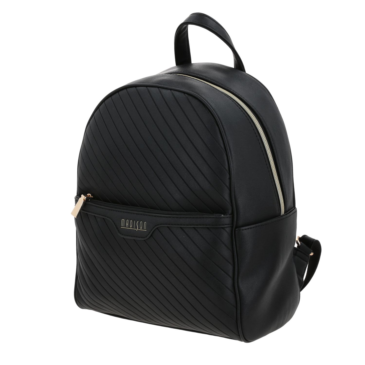 Mochila para dama Madison by Chenson negra con diseño moderno y funcional 2