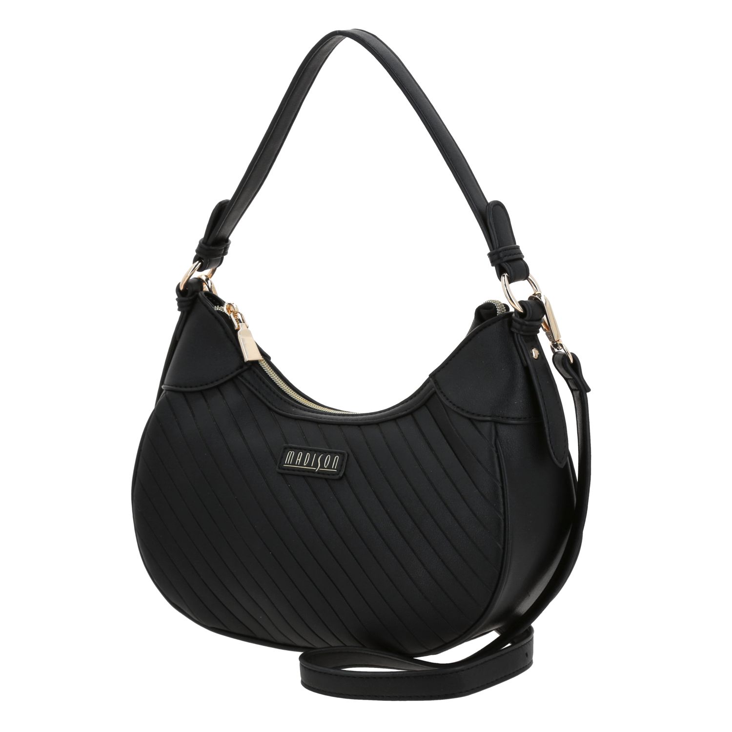 Bolsa de Mano para Dama Madison by Chenson Negra con Amplio Compartimento 2