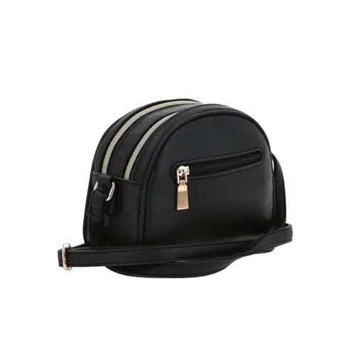 Bolsa de lado para dama Madison by Chenson color negro con doble compartimento 3