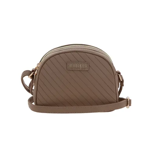 Bolsa de Lado para Dama Madison by Chenson Café con Doble Compartimento