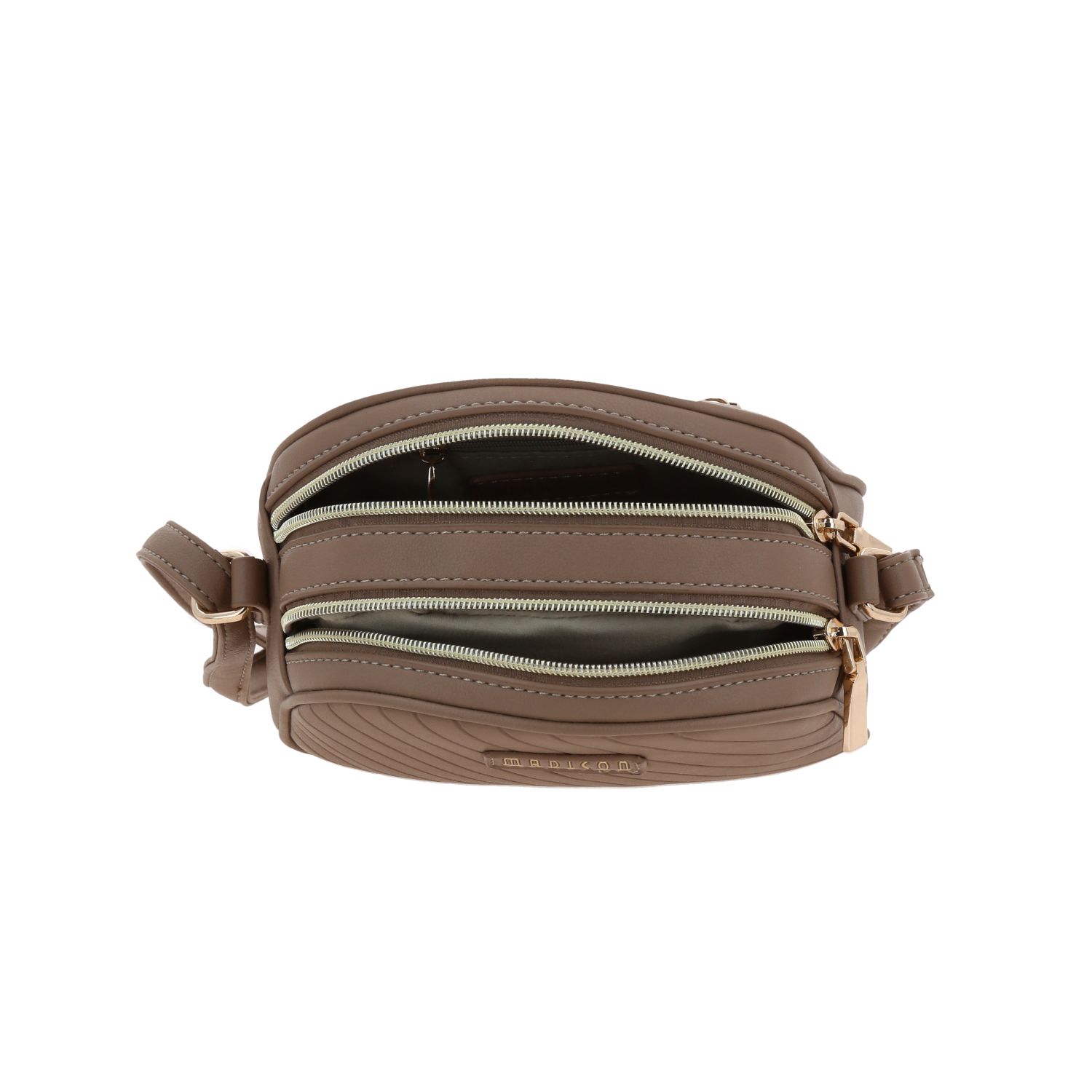 Bolsa de Lado para Dama Madison by Chenson Café con Doble Compartimento - vista 2