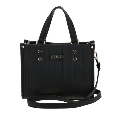 Bolsa de Mano para Dama Madison by Chenson Negra con Amplio Compartimento - Modelo MD25106 1
