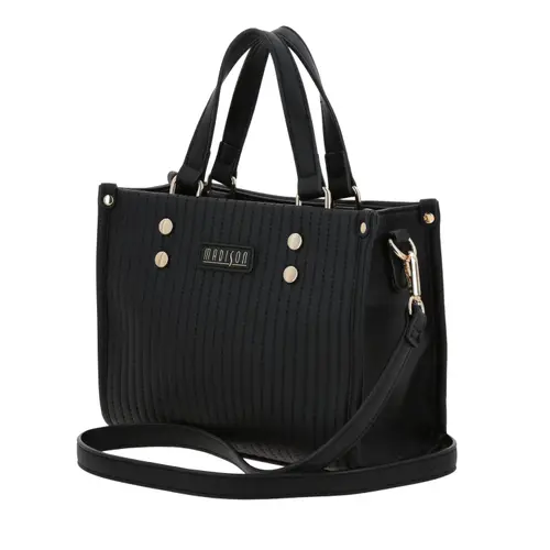 Bolsa de Mano para Dama Madison by Chenson Negra con Amplio Compartimento - Modelo MD25106 2