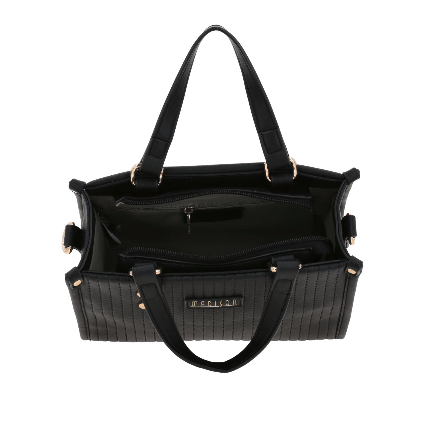 Bolsa de Mano para Dama Madison by Chenson Negra con Amplio Compartimento - vista 2