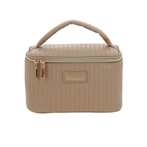 Bolsa de mano para dama Madison by Chenson Café/Oro rosa con organizador 1