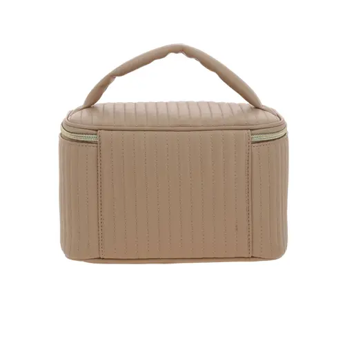 Bolsa de mano para dama Madison by Chenson Café/Oro rosa con organizador 4