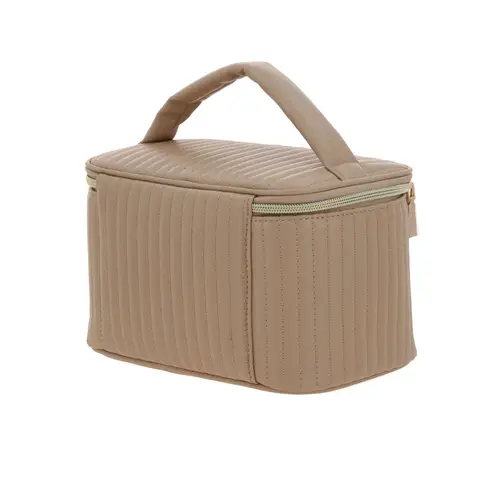 Bolsa de mano para dama Madison by Chenson Café/Oro rosa con organizador 5