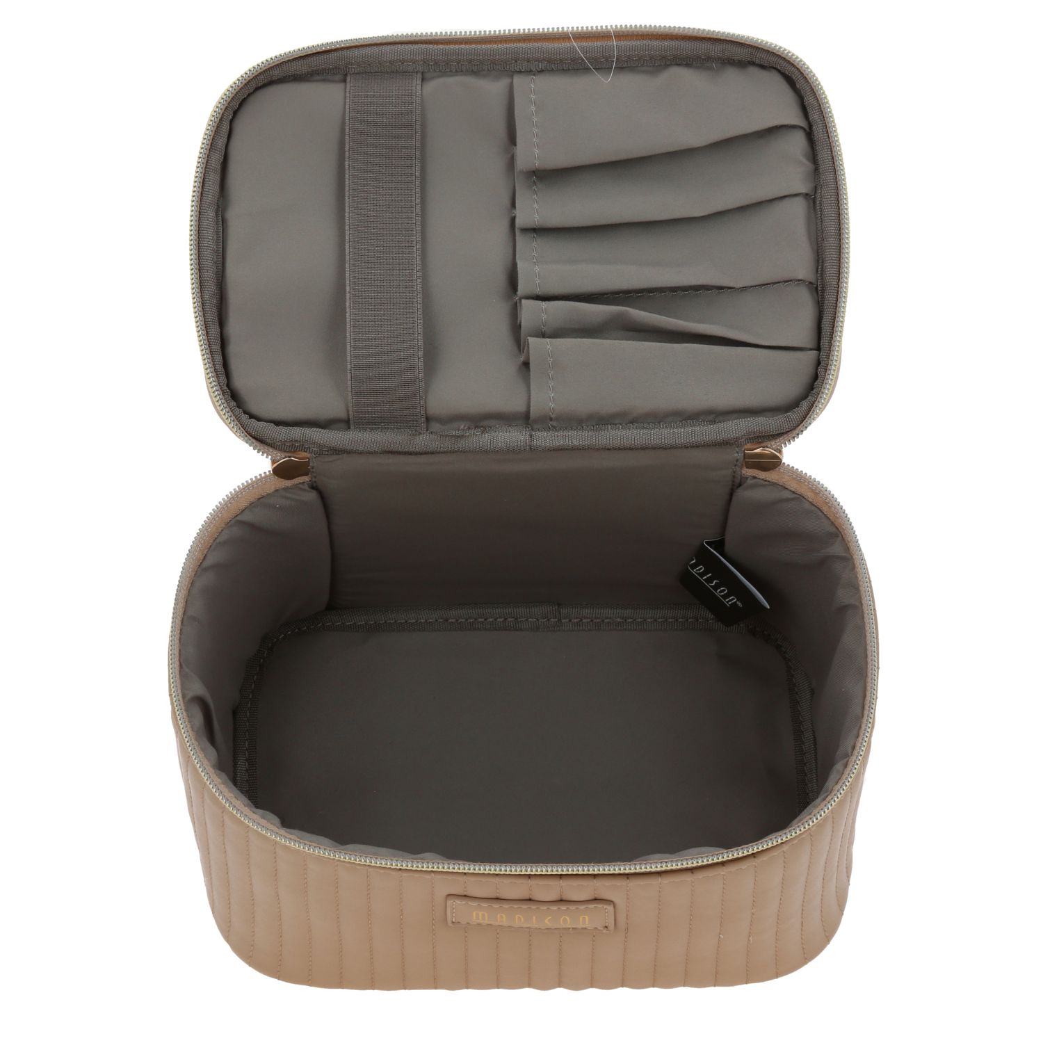 Bolsa de mano para dama Madison by Chenson Café/Oro rosa con organizador - vista 2