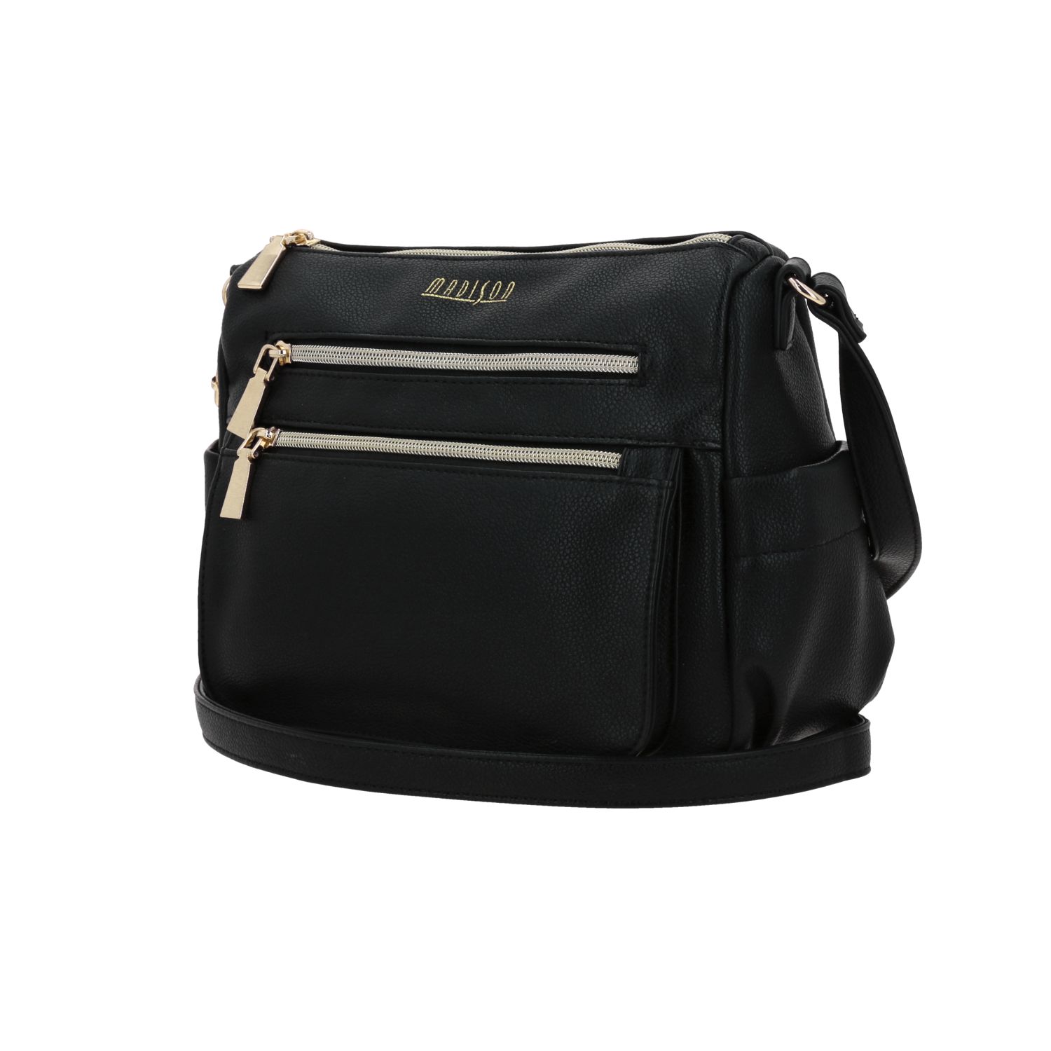 Bolsa de Lado para Dama Madison by Chenson Negra con Estilo Único 2