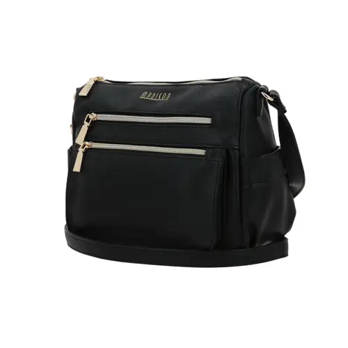 Bolsa de Lado para Dama Madison by Chenson Negra con Estilo Único 2