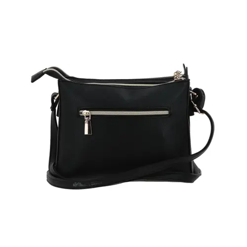 Bolsa de Lado Madison by Chenson Negra con Doble Compartimento - vista 2