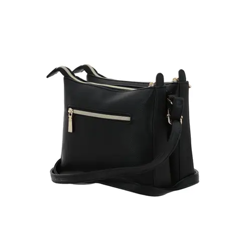 Bolsa de Lado Madison by Chenson Negra con Doble Compartimento 5