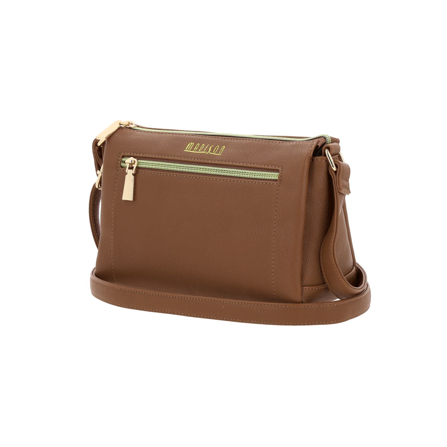 Bolsa de Lado para Dama Madison by Chenson Café con Triple Compartimento 2